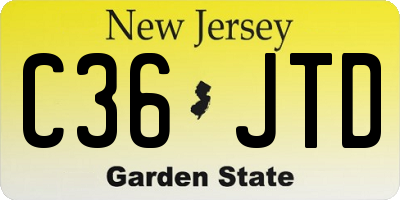 NJ license plate C36JTD