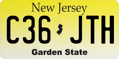 NJ license plate C36JTH