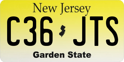 NJ license plate C36JTS
