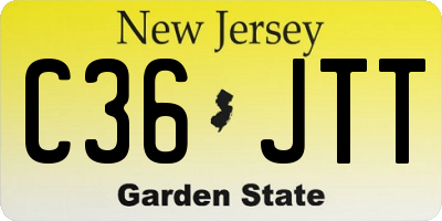 NJ license plate C36JTT