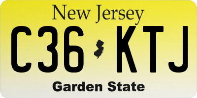NJ license plate C36KTJ