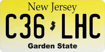 NJ license plate C36LHC
