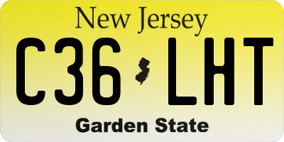 NJ license plate C36LHT