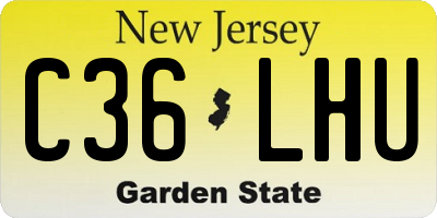NJ license plate C36LHU