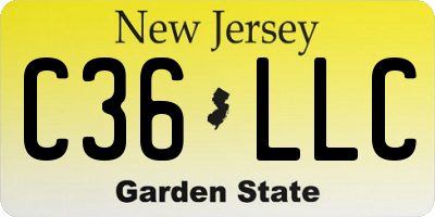 NJ license plate C36LLC