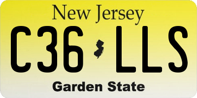 NJ license plate C36LLS