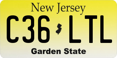 NJ license plate C36LTL