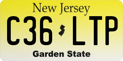 NJ license plate C36LTP