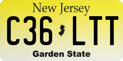NJ license plate C36LTT