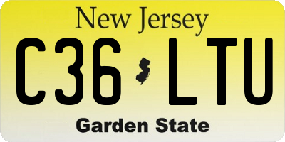 NJ license plate C36LTU