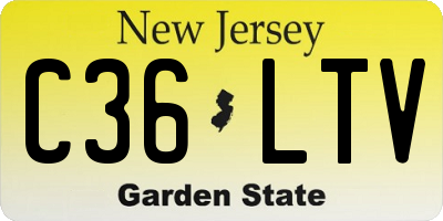 NJ license plate C36LTV