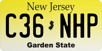 NJ license plate C36NHP