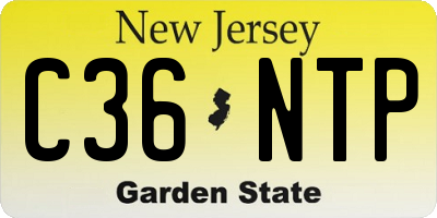 NJ license plate C36NTP