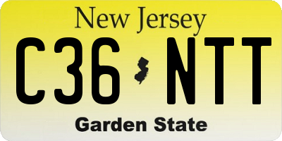 NJ license plate C36NTT