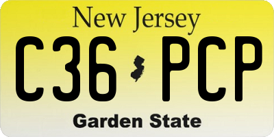 NJ license plate C36PCP