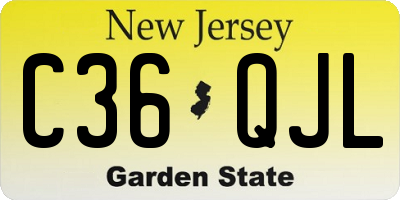 NJ license plate C36QJL