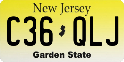 NJ license plate C36QLJ
