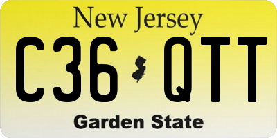 NJ license plate C36QTT