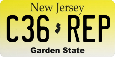 NJ license plate C36REP