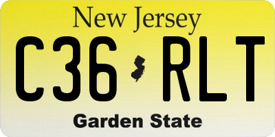 NJ license plate C36RLT