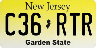 NJ license plate C36RTR
