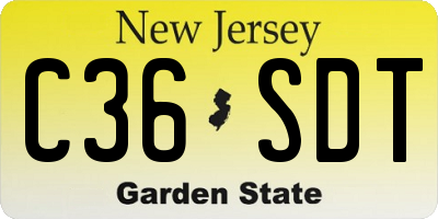 NJ license plate C36SDT
