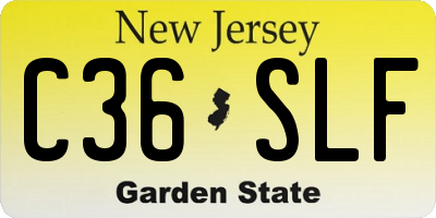 NJ license plate C36SLF