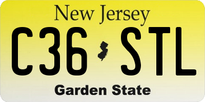 NJ license plate C36STL