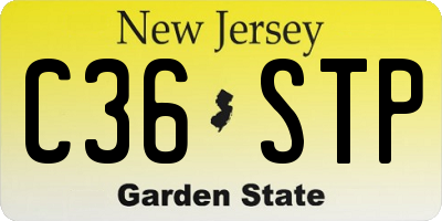 NJ license plate C36STP