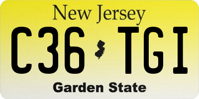 NJ license plate C36TGI