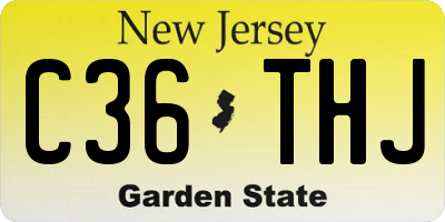 NJ license plate C36THJ