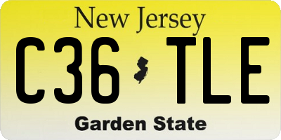 NJ license plate C36TLE