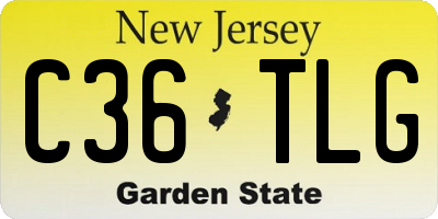 NJ license plate C36TLG