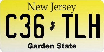 NJ license plate C36TLH