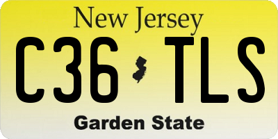 NJ license plate C36TLS