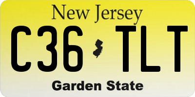 NJ license plate C36TLT