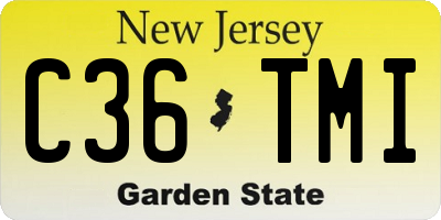 NJ license plate C36TMI