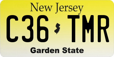 NJ license plate C36TMR