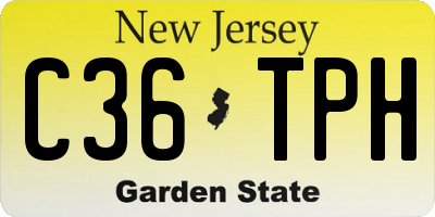 NJ license plate C36TPH