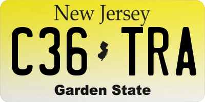 NJ license plate C36TRA