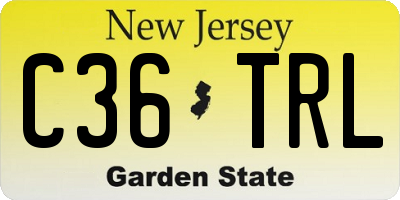 NJ license plate C36TRL