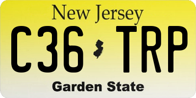 NJ license plate C36TRP