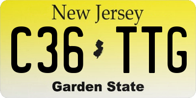 NJ license plate C36TTG