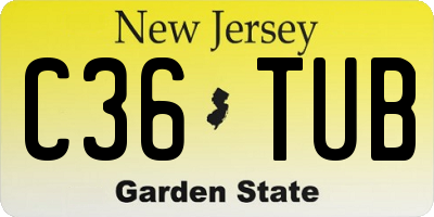 NJ license plate C36TUB