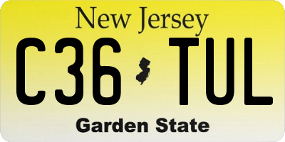 NJ license plate C36TUL