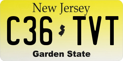 NJ license plate C36TVT