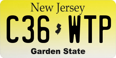 NJ license plate C36WTP