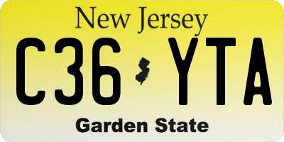 NJ license plate C36YTA
