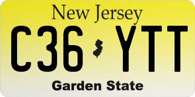 NJ license plate C36YTT