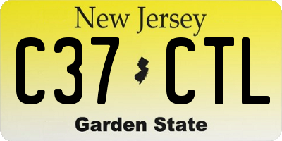 NJ license plate C37CTL